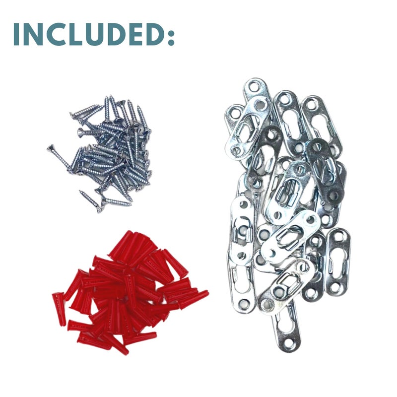 HOWTOOL Heavy Duty Keyhole Hanger with Phillips Screws & Anchors, 20 Pack - Image 5